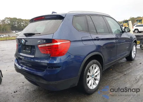 2017 BMW X3 xDrive28I из США, поврежденный, VIN 5UXWX9C31H0W75544